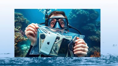 Cell phones underwater